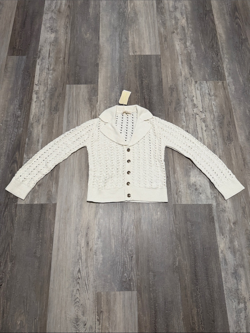 Ramy Brook Ivory Nadia Bauble Knit Cardigan - Picture 4 of 11